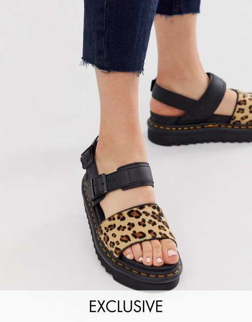 Dr Martens x ASOS Limited Edition Voss sandals in leopard