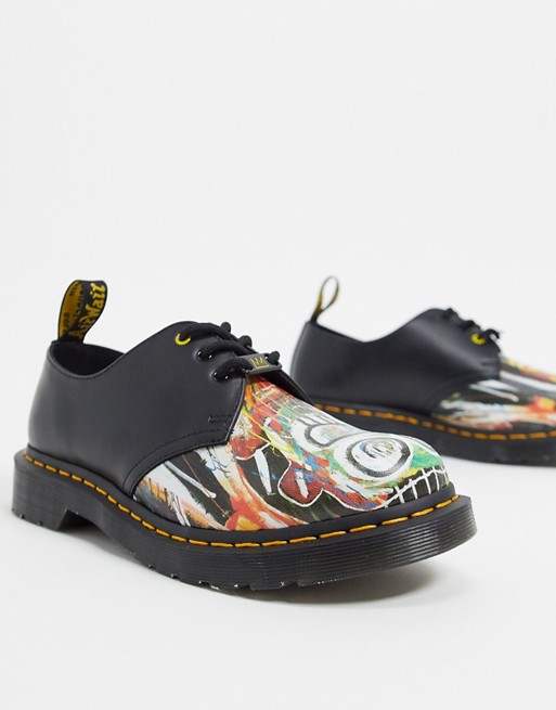Dr Martens x Basquiat 1461 3 eye shoes in black
