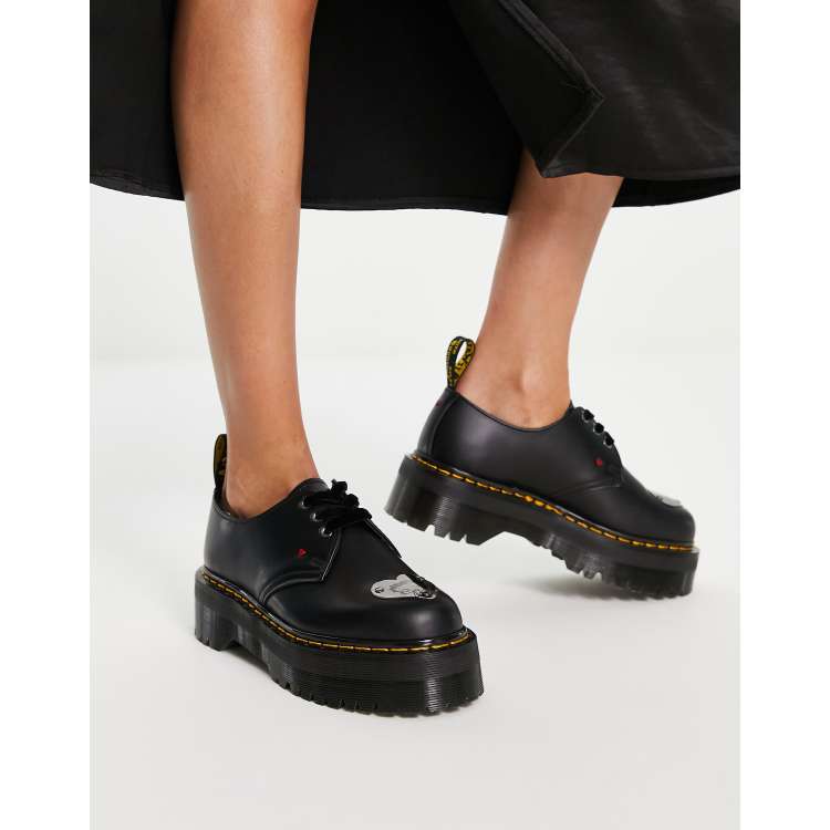 Dr Martens x betty boop 1461 quad shoes in black