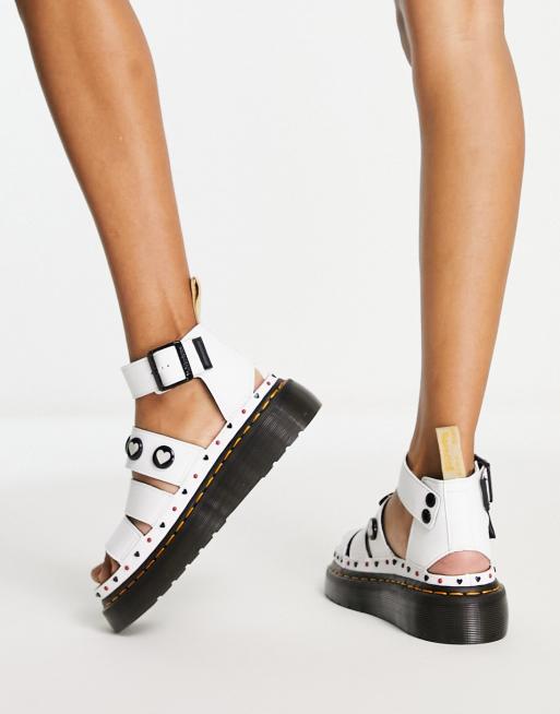 Dr Martens x Betty Boop – Clarissa II Quad – Vita sandaler, 4 av 4