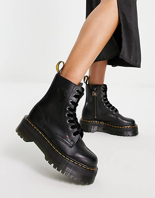 Dr Martens x Betty Boop Jadon chunky boots in black | ASOS