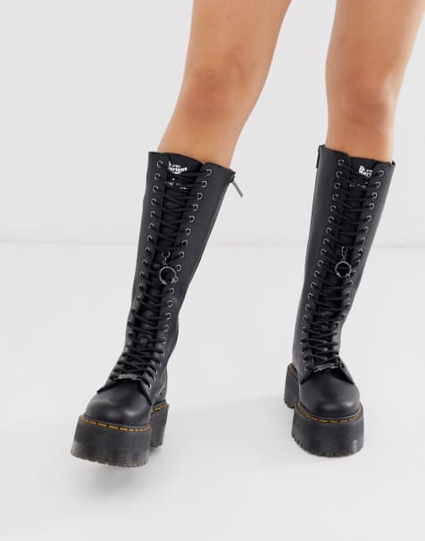 Dr Martens x Dolls Kill - 1B60 Max quad - Cuissardes à plateforme - Noir