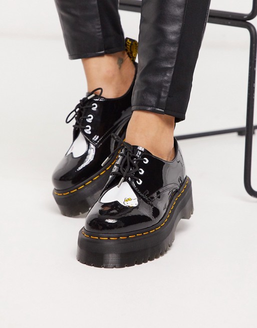 Dr Martens x Hello Kitty chunky shoes in black