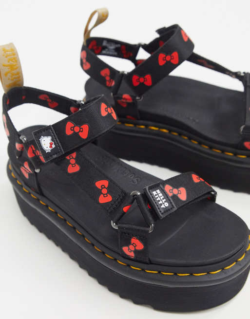 Vegan women's hello discount kitty platform sandals