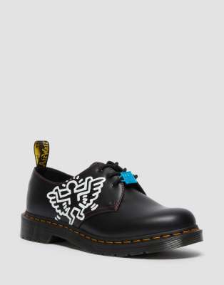 Черные туфли Dr Martens x Keith Haring 1461 3 цвета 20690₽