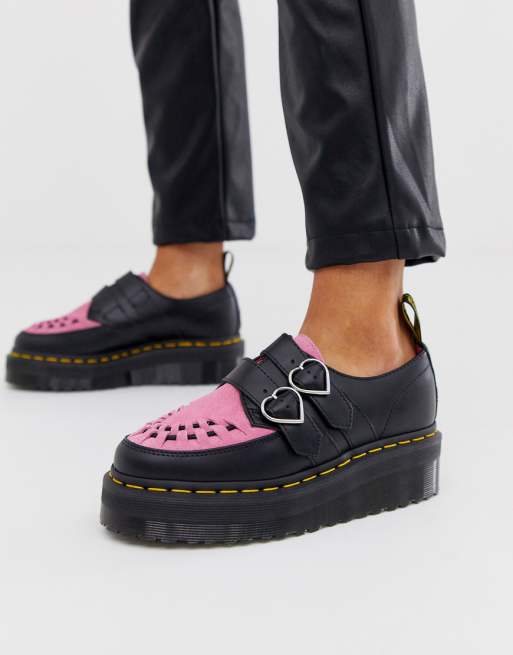 Dr. Martens x Lazy Oaf - Grosses chaussures creepers - Rose | ASOS