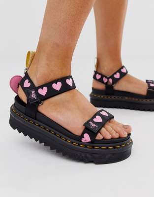 doc marten heart sandals