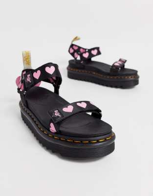 heart doc marten sandals