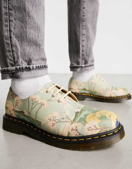 Dr Martens x The Met - 1461 - Sko med 3 snørehuller og mønster