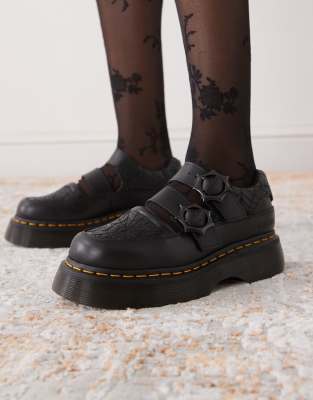 Dr. Martens x Wednesday - Buzz - Mary-Jane-Schuhe in Schwarz