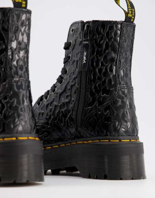 Dr martens python black hot sale