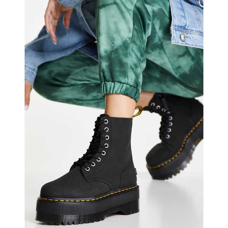 Dr Martens x X Girl Jadon Max flatform ankle boots in black | ASOS