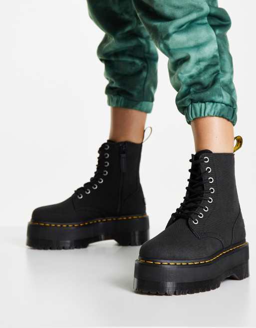 Dr Martens x X Girl Jadon Max flatform ankle boots in black, 3 of 4