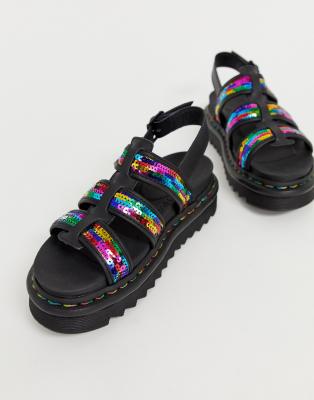 rainbow sequin doc martens