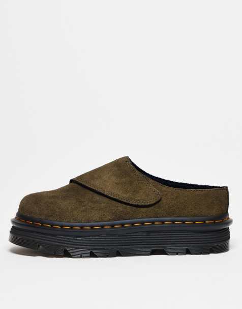 Dr. Martens – ZebZag Anywair – Oliwkowe klapki unisex - view 1