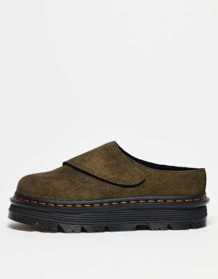 Dr. Martens - ZebZag Anywair - Unisex-Mules in Olivgrün