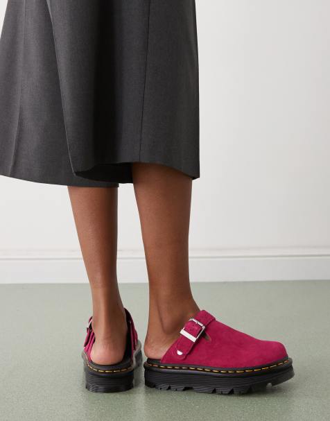 Dr Martens - ZebZag - Muiltjes in fuschia roze - view 1