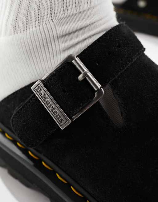 Dr Martens ZebZag mule in black suede