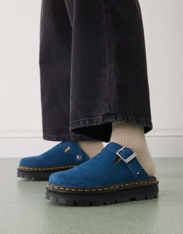 Dr Martens ZebZag mule in neptune blue | ASOS