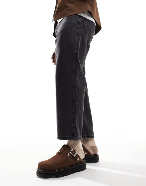 Dr Martens - ZebZag - Mules i brunt ruskind, 4 af 4