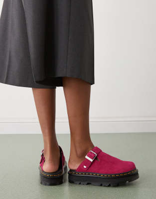 Dr. Martens - ZebZag - Mules in Fuchsia-Rosa