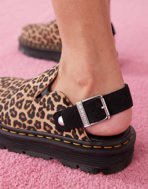 Dr Martens ZebZag mules in leopard print | ASOS
