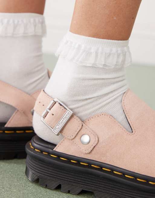 Dr Martens ZebZag mules in powder pink , 3 of 4