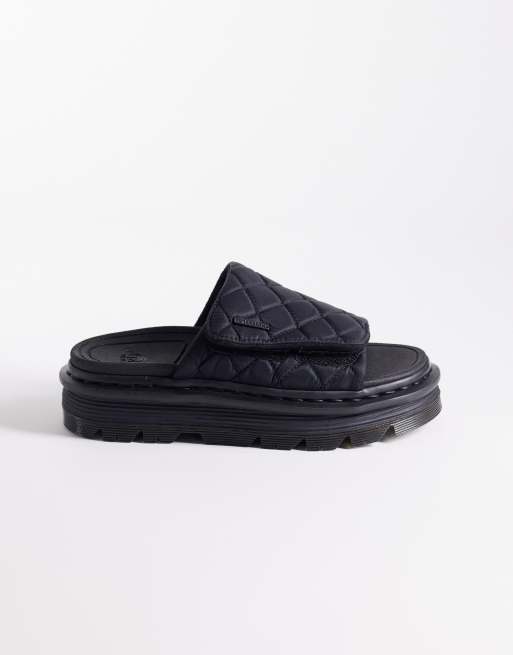 Dr Martens ZebZag quilted slide in black, 2 of 4