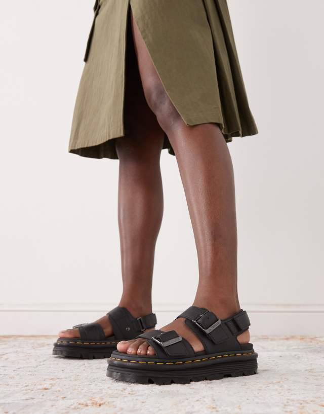 Dr Martens ZebZag sandal in black | ASOS