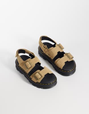 Dr Martens ZebZag sandal in savannah tan suede | ASOS