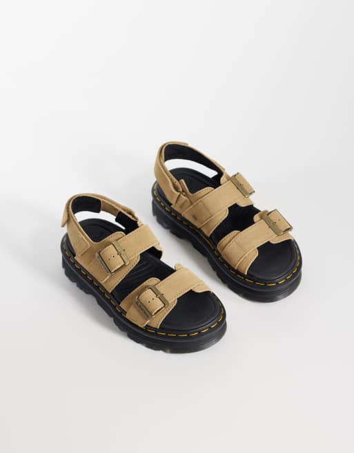 Dr Martens ZebZag sandal in savannah tan suede | ASOS