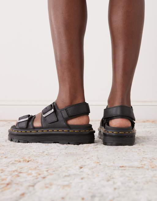 Dr. Martens - ZebZag - Sandali neri, 3 di 4