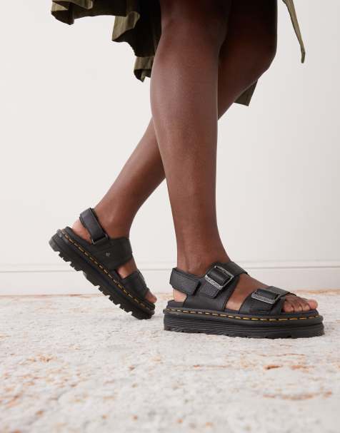 Dr Martens ZebZag sandals in black - view 1