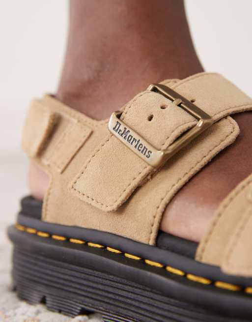 Dr Martens ZebZag sandals in savannah tan suede | ASOS