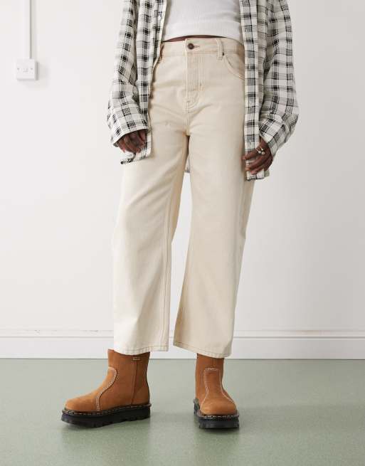 Dr Martens ZebZag shearling lined Rigger boots in brown, 3 of 4