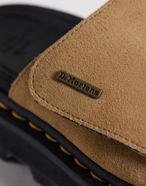 Dr Martens ZebZag slide in savannah tan suede, 2 of 4