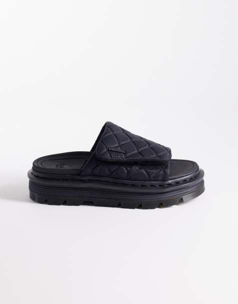 Dr Martens - ZebZag - Sorte sandaler med vatteringer - view 1