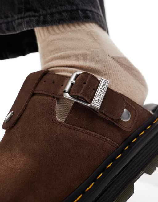Dr. Martens - ZebZag - Suède muiltjes in bruin, 2 van 4