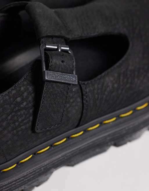 Dr Martens – ZebZag – Svarta Mary Jane-skor i nubuckläder, 2 av 4