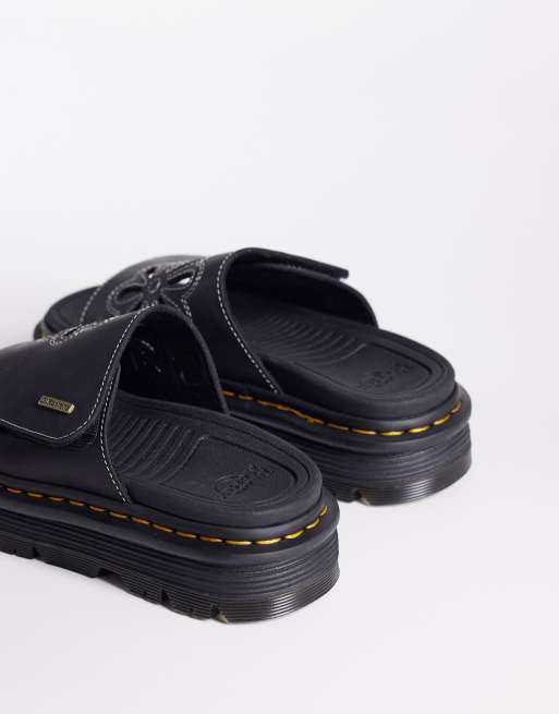 Dr Martens - ZebZag Wyoming - Sliders nere con fiore, 3 di 4