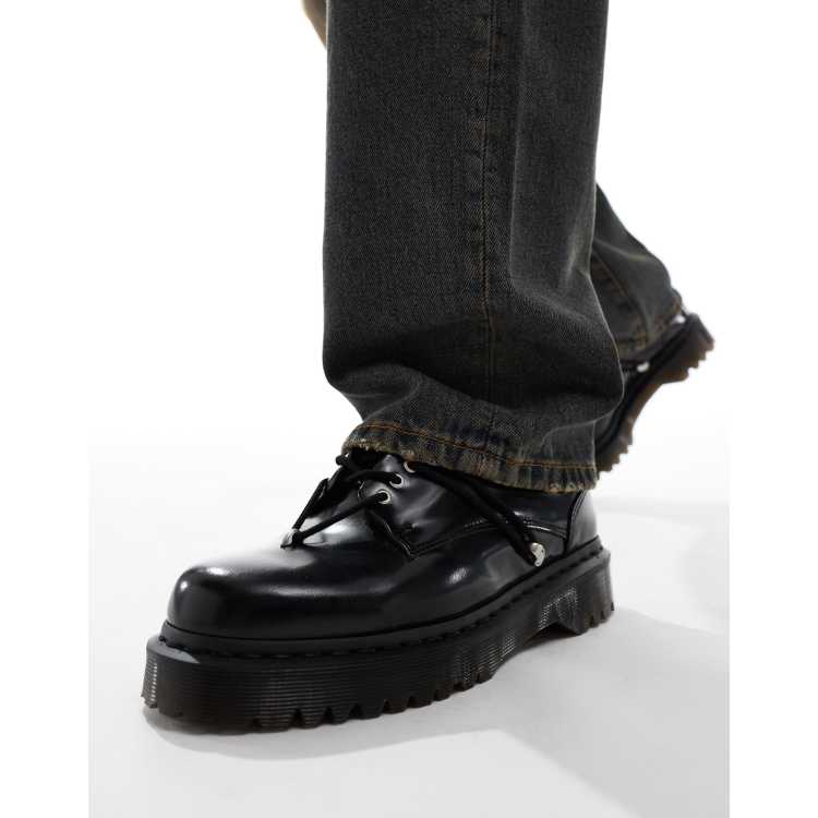 Dr. Martens - Zeffir - Leren schoenen met 5 veteroogjes in zwart