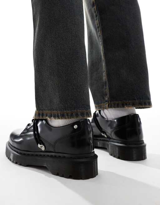 Dr. Martens – Zeffir – Svarta skor i läder med 5 par öljetter, 2 av 4