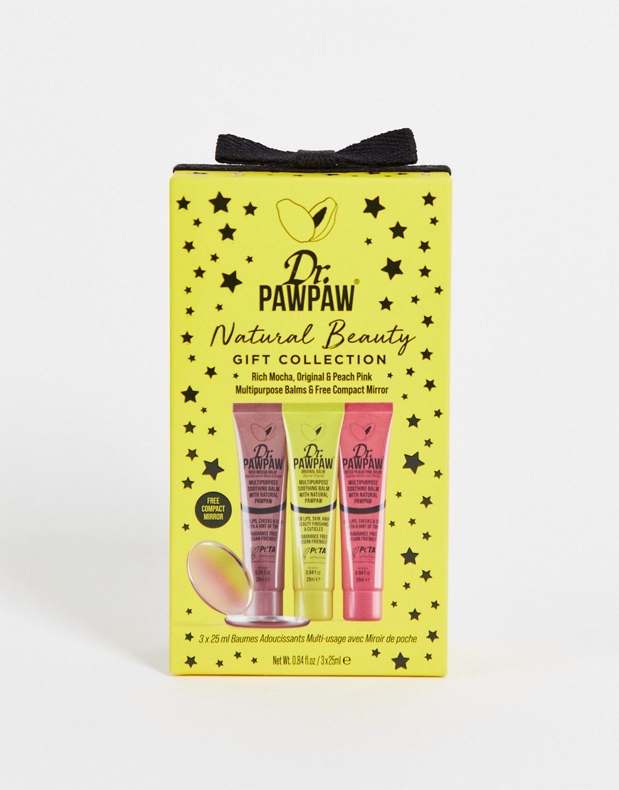 Dr Paw Paw Natural Beauty Lip Balm Trio Gift-No color