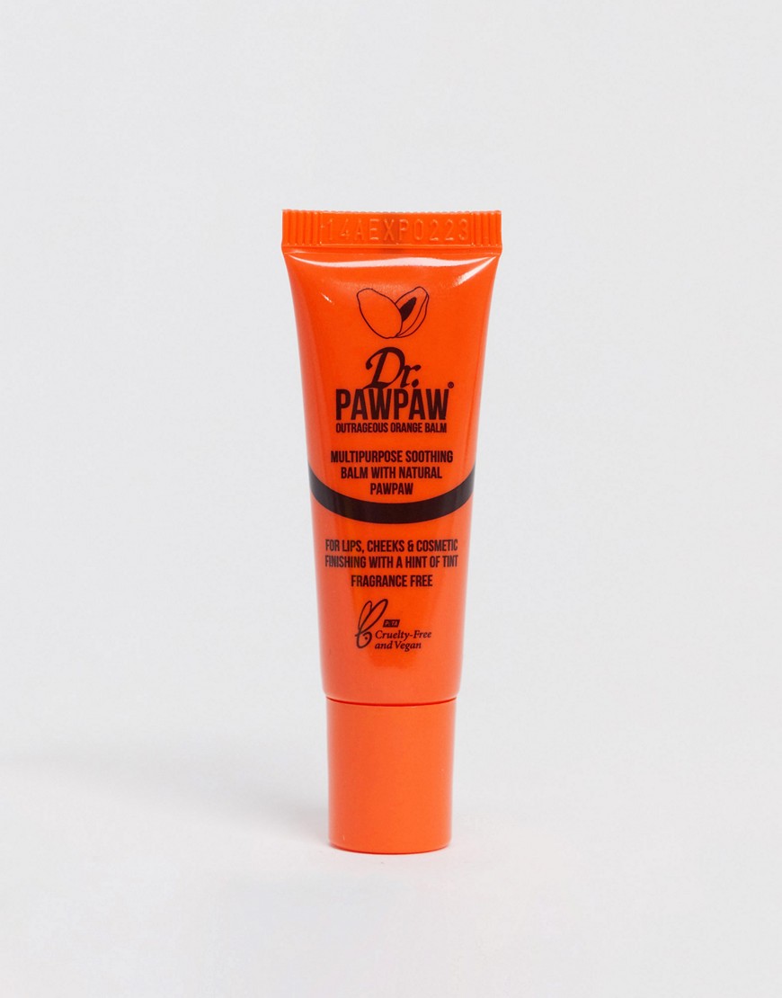 Dr Paw Paw Dr. PAWPAW Tinted Outrageous Orange Multipurpose Balm 10ml-Clear