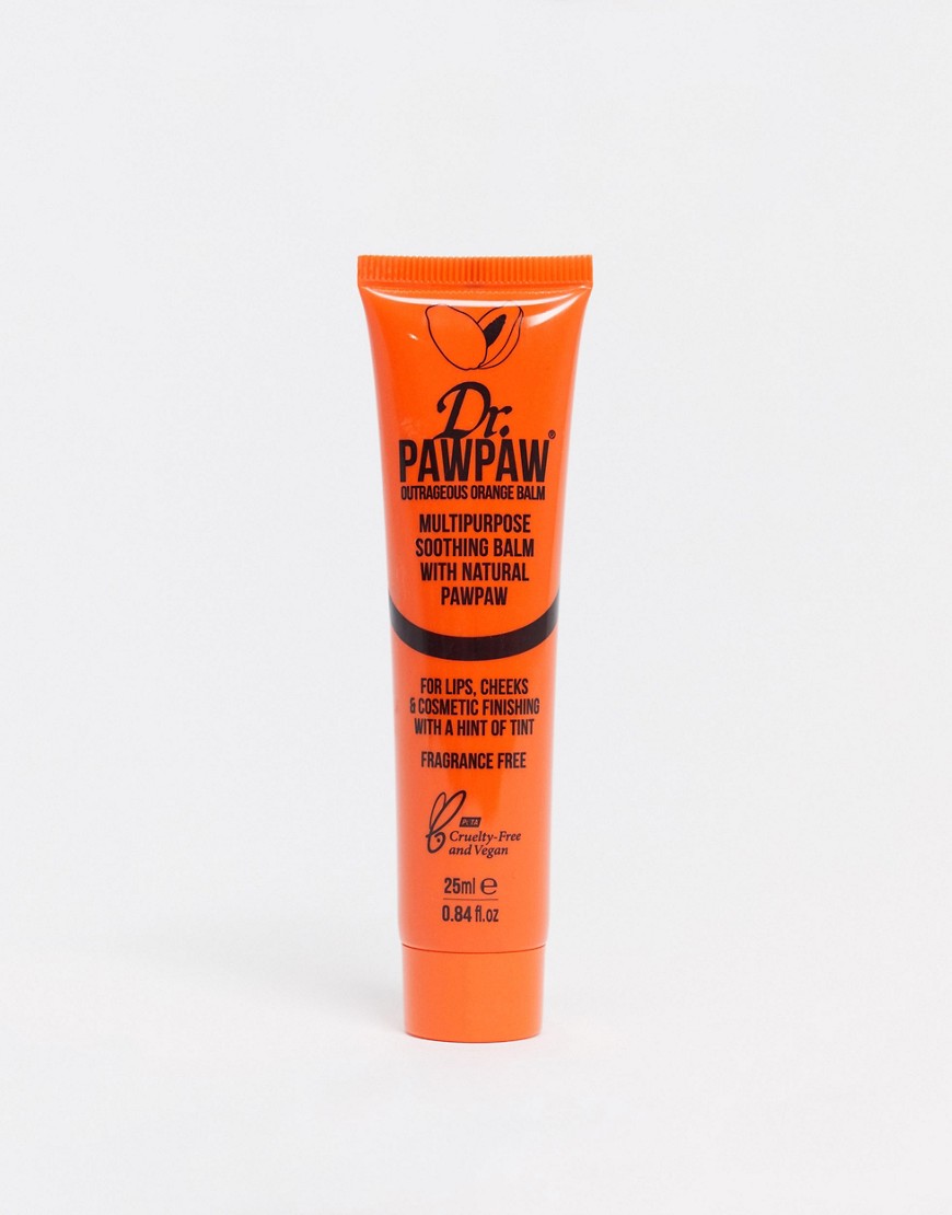 Dr Paw Paw Dr. PAWPAW Tinted Outrageous Orange Multipurpose Balm 25ml-Clear