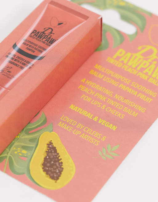 Dr. PAWPAW – Tinted Peach Pink Multipurpose Balm – Persikotonad multifunktionell kräm 10 ml, 4 av 4