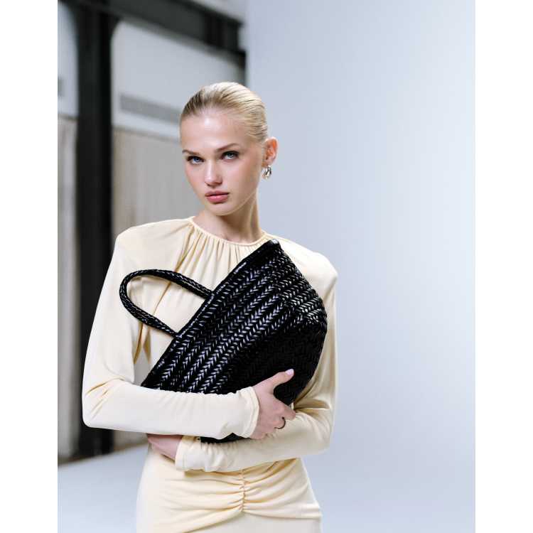 Dragon Diffusion Bamboo Triple Jump small woven leather bag in