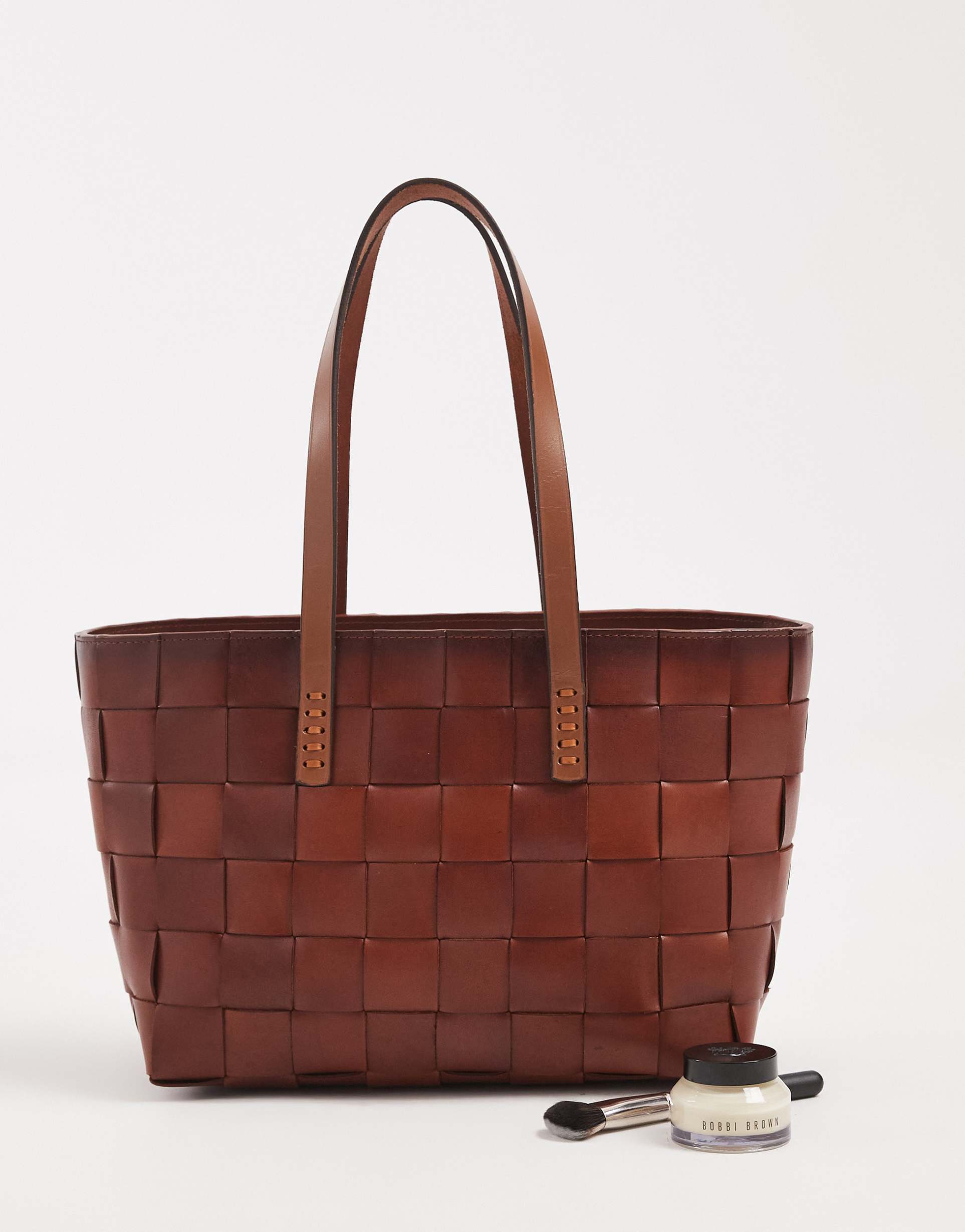 dragon diffusion japan woven tote bag in tan