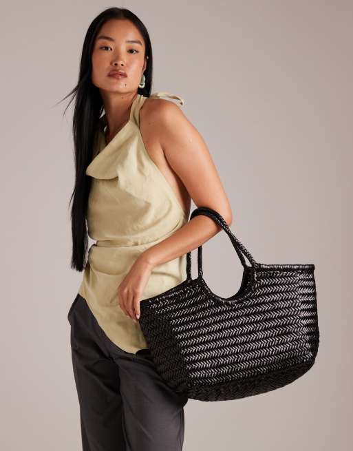 Dragon Diffusion – Nantucket – Czarna pleciona torebka