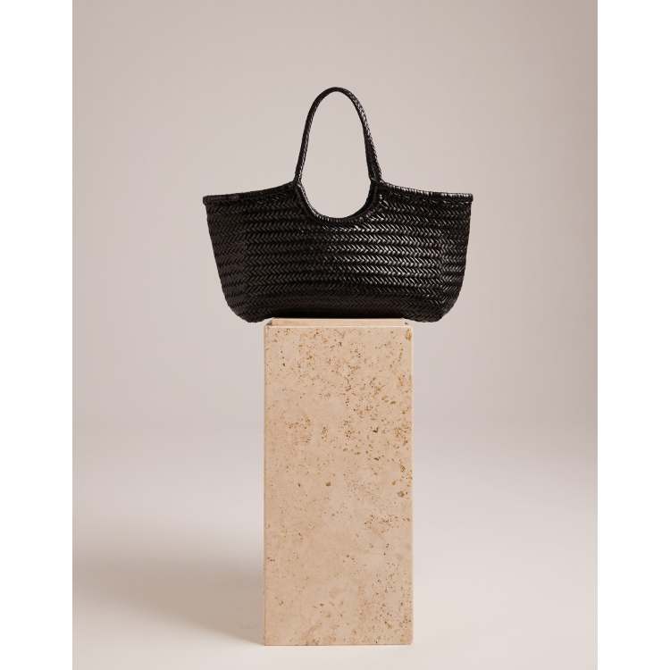 Dragon Diffusion nantucket woven basket bag in black | ASOS